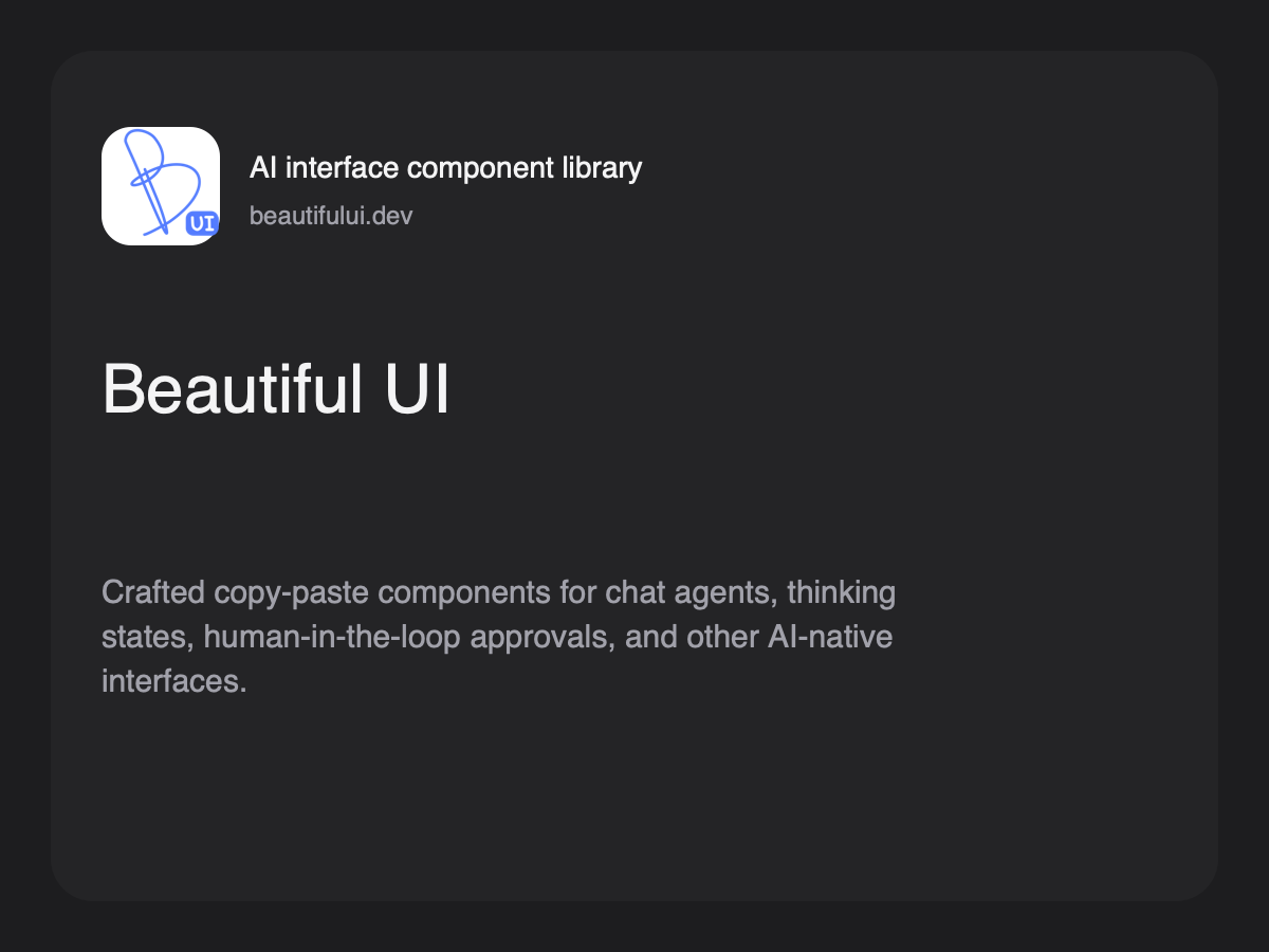 Beautiful UI preview