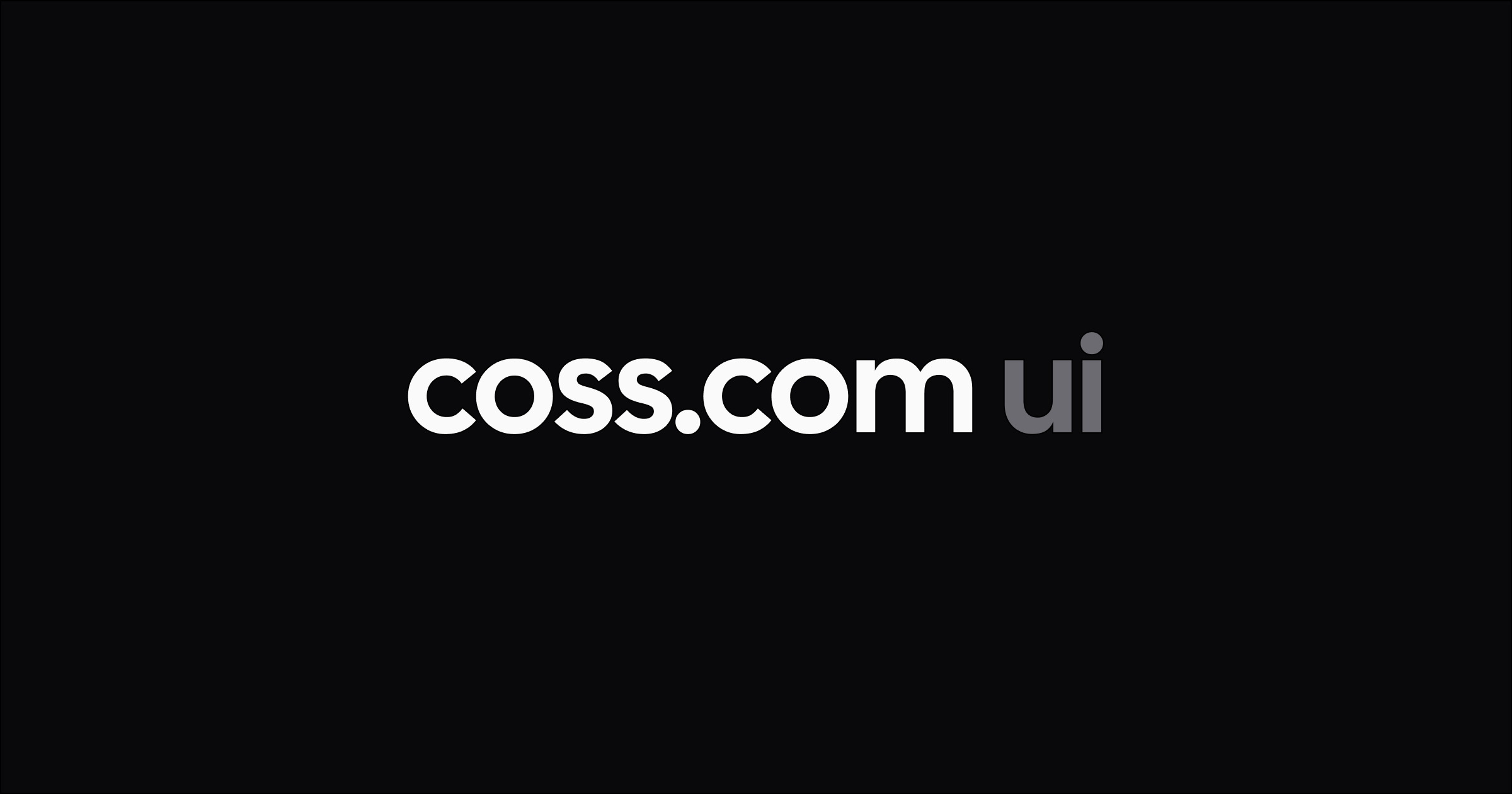 Coss UI preview