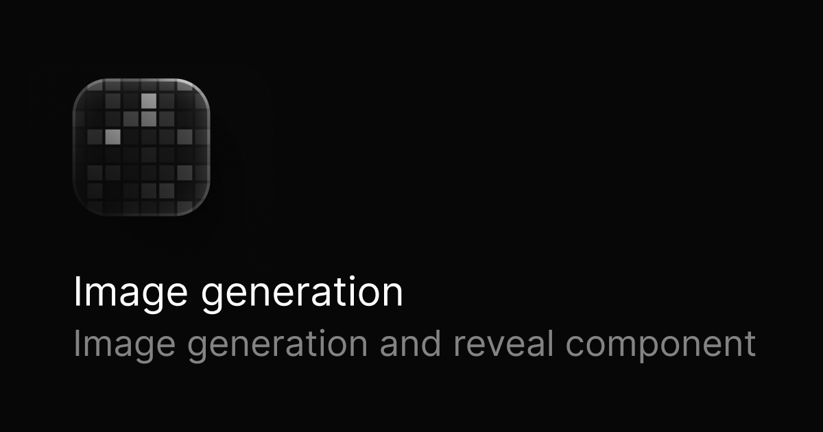 Image generation loader preview
