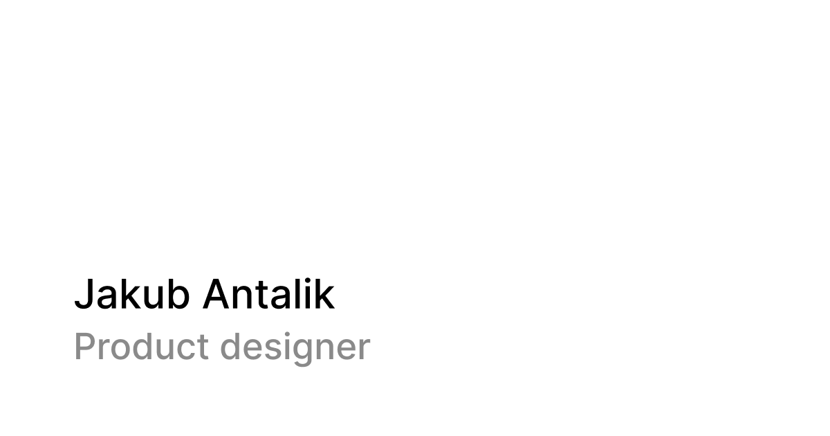 Jakub Antalik preview