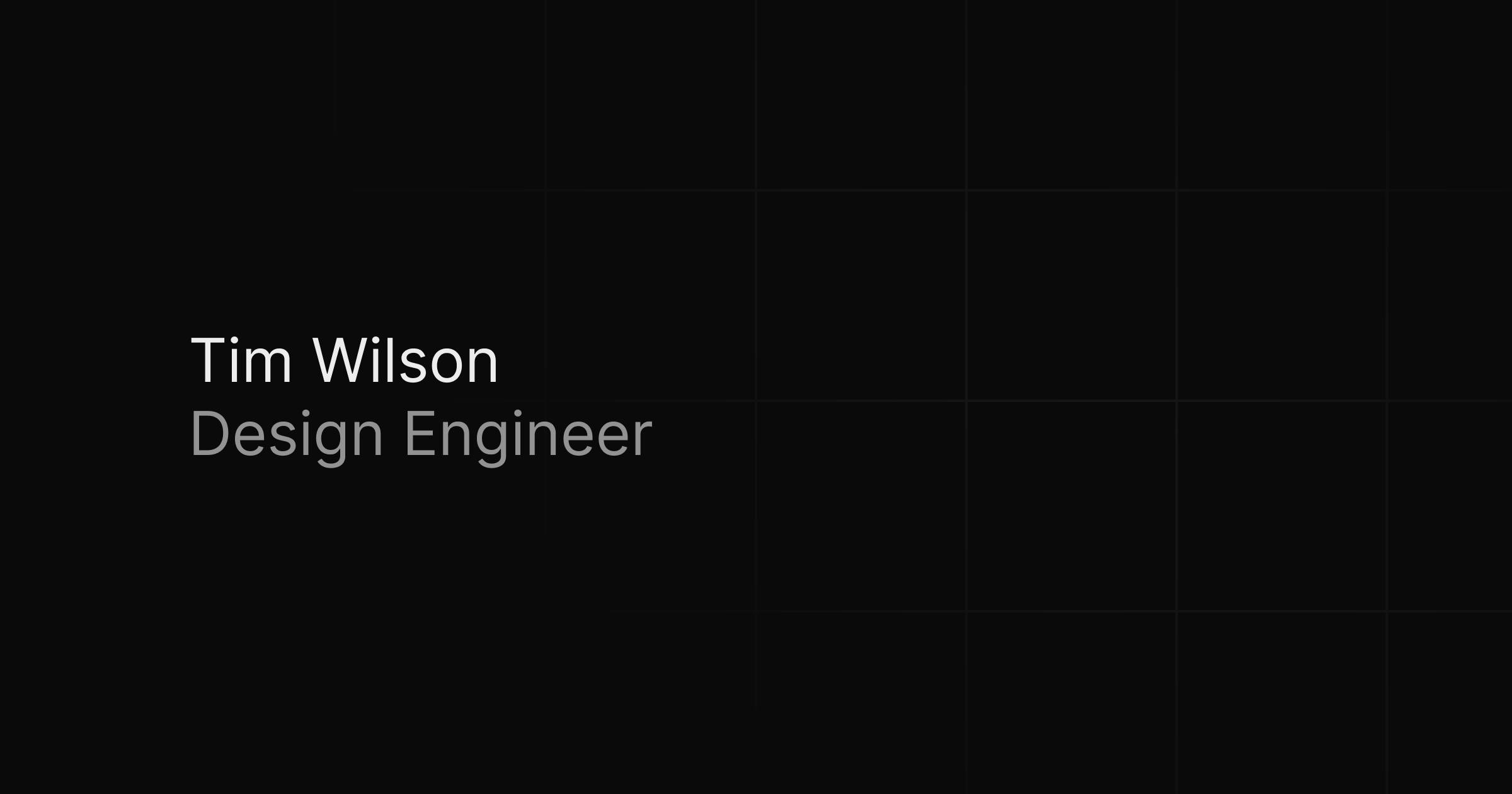 Tim Wilson preview