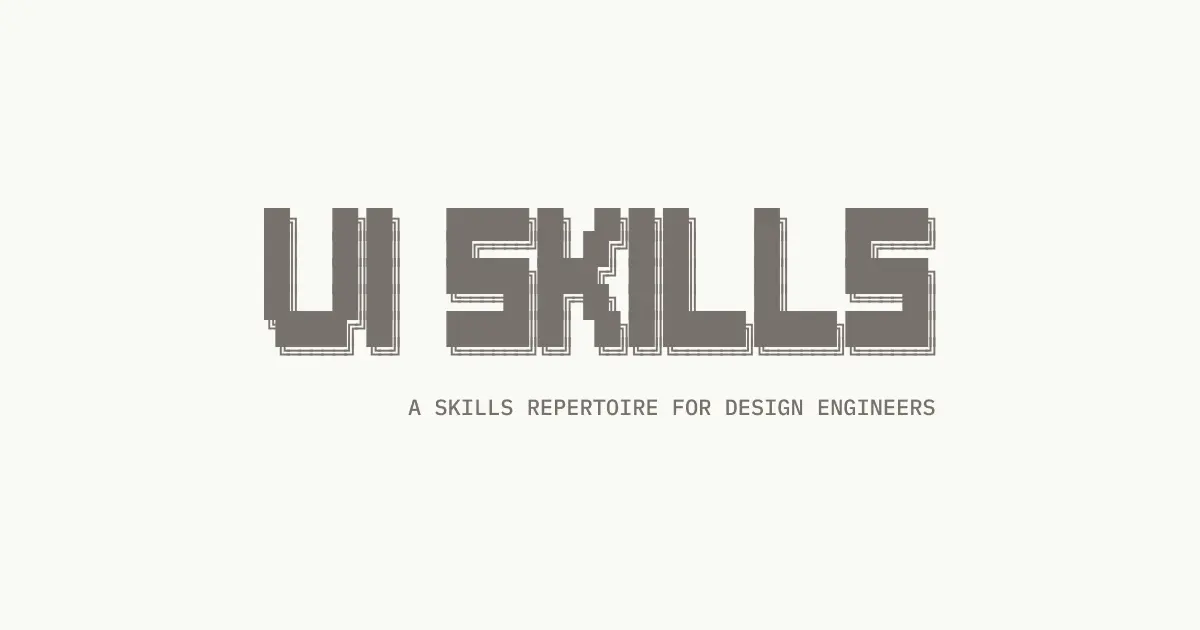 UI Skills preview